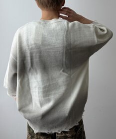 WEGO ダメージボーダーニットプルオーバー(SS)