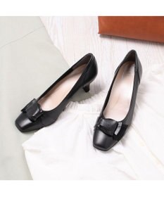 Riz raffinee <Riz raffinee>【高機能】スクエアドレープパンプス