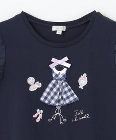 ANY KIDS ドレス アップリケ Tシャツ