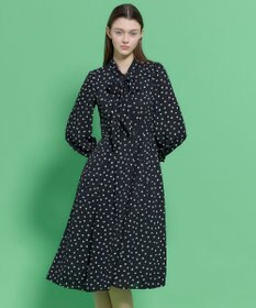 TOCCA 【八木アリサさん着用】【消臭】PROMISE RIBBON ROSETTE ドット柄ドレス