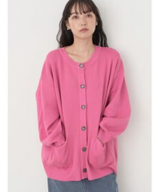 earth music&ecology クルーネックミドル丈カーディガン