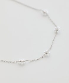 earth music&ecology ビーズフラワーネックレス