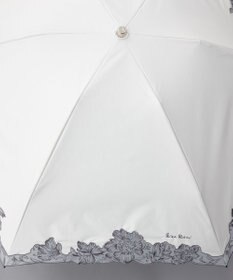 AURORA NINA RICCI （ニナリッチ)  刺しゅうオーガンジー掛け合わせ　晴雨兼用パラソル（折り畳み・ミニ傘）