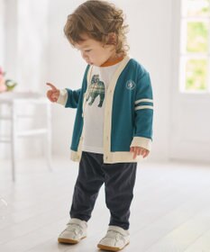 J.PRESS KIDS 【BOX付き】【80-90㎝】スムース 天竺カーディガン&長袖Tシャツ&パンツ セット