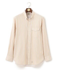 J.PRESS MEN オーガニックコットン ダブルチューブマルチストライプ シャツ
