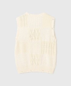 GRACE CONTINENTAL パッチワークニットトップ