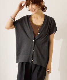 AMERICAN HOLIC フレンチスリーブＶネックニットカーディガン