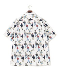 J.PRESS MEN 【AaronChang】【UNISEX】プリントタイプライター オープンカラーシャツ