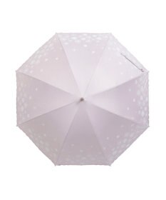 MOONBAT 【遮光率100％/遮熱/UV】LANVIN en Bleu (ランバン オン ブルー)晴雨兼用日傘 フラワーグリッター シルバースカラ刺繍 花柄 長傘