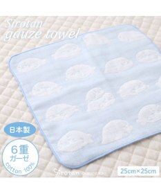 Mother garden しろたん いっぱい柄 6重ガーゼ ミニタオル