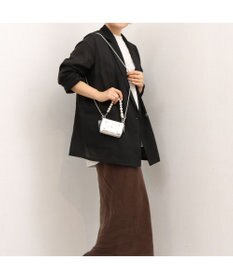 UNBILLION VERYコラボ ペルケ perche / 牛革パールハンドルジャバラウォレット