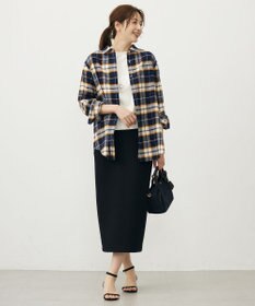 J.PRESS LADIES L コットン起毛タータンチェック シャツ ブラウス