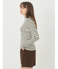 earth music&ecology やわらかタッチハイネックリブプルオーバー