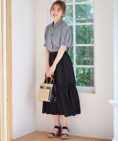 ANY SIS 【洗える】レースポイントティアード スカート