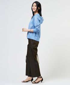 J.PRESS LADIES 【WEB限定カラーあり】SHEER LIGHT KNIT パーカー