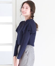 ANY SIS 【洗える】フレアディテール ニット