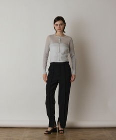 新品 GRACE CONTINENTAL ラメリブシアーニットカーディガン 黒 ラメリブシアーニットカーディガン / GRACE CONTINENTAL | GRACE