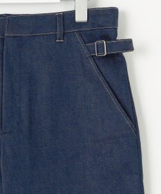 J.PRESS LADIES S 【洗える】ハイパワーデニムツイル ワイド パンツ