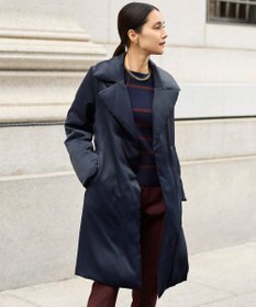 自由区 ブライトダウン コート ネイビー