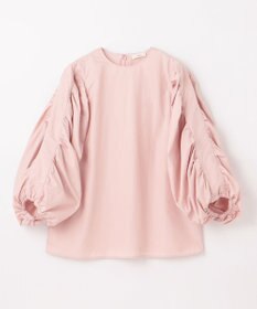 NAVE 【Nave・洗える】タイプライタークロス ギャザーブラウス