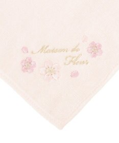 Maison de FLEUR サクラ刺繍タオルハンカチ