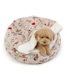 PET PARADISE ディズニー 101匹わんちゃん 丸型寝袋 遠赤外線 《風船柄》 60cm