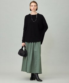 ICB L エステルメモリータフタ ピンタックスカート