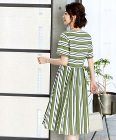 Tiaclasse 【洗える】 1枚でサマになるマルチボーダーワンピース