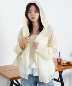 WEGO 【2026年春夏新作】シアーフードシャツ