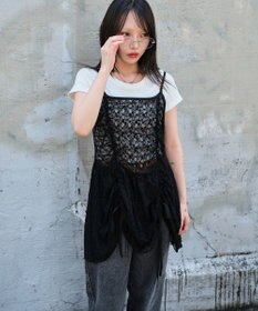 WEGO ドロストデザインキャミワンピース