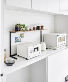tower キッチンカウンター上棚 タワー ブラック