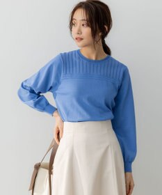 組曲 S 透かし柄 ニットプルオーバー