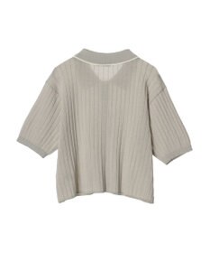 earth music&ecology ラインポロニットカーディガン