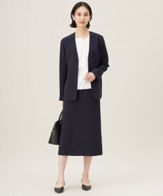 自由区 L 【セットアップ対応・接触冷感・UVケア・洗える】ライトストレッチ スカート