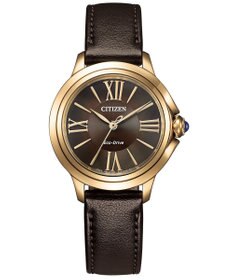 CITIZEN 【電池交換不要 光発電エコ・ドライブ】、包み込むような 曲線とボリューム感が魅力の高級感ある腕時計