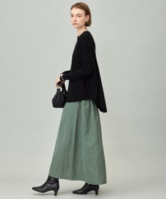 ICB L エステルメモリータフタ ピンタックスカート