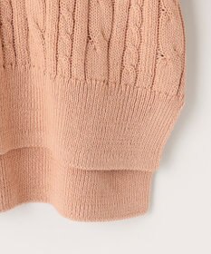 J.PRESS LADIES 【洗える】GIZA MERCERIZE COTTON ケーブル ニット