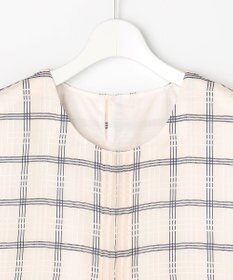 J.PRESS LADIES S 【WEB限定】シアーチェック ノースリーブ カットソー