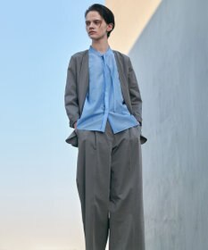 ICB セシェシルキーローン フレンチスリーブボウタイブラウス