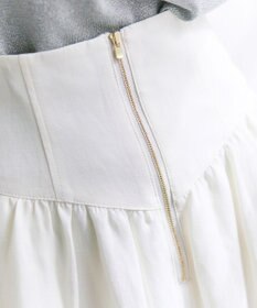 BEIGE， BERNARD / リネン混 ゴールドジップ ハイウエススカート