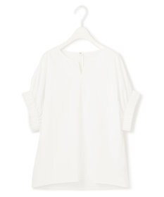 ICB 【接触冷感・UVカット・洗える】ヴィンテージスパンブロード デザインブラウス