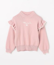 ANY KIDS 肩フリル しあわせタッチニット