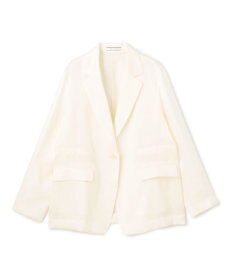 BEIGE， 【洗える】BERGAMOT / ウォッシャブルリネンバックドロストジャケット