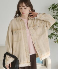 WEGO 【ANGIE VINTAGE】オーバーサイズデニムジャケット