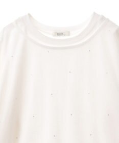 earth music&ecology ラインストーンチュールドッキングプルオーバー