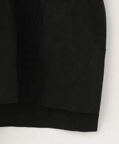 UNFILO 【洗える】リネンレーヨン　ラッフルカラーブラウス