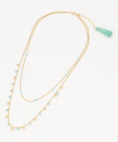 自由区 【カタログ掲載】ストーンミックスフリンジ2WAY ネックレス