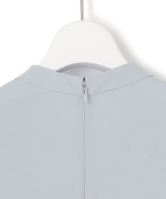 ICB L 【接触冷感・UVケア・速乾・洗える】BackSatinAmunzen ハイネックブラウス