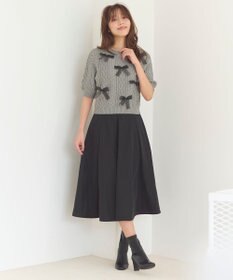 Feroux 【セットアップ対応・洗える】タフタフレア スカート