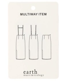 earth music&ecology マルチＷＡＹサス付タイトスカート